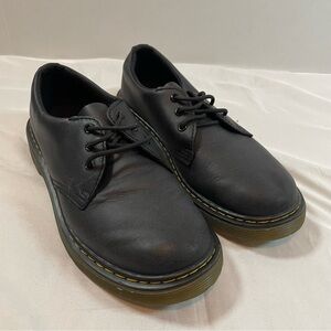 Dr. Martens 1461 J Softy Toe Black Leather Shoes